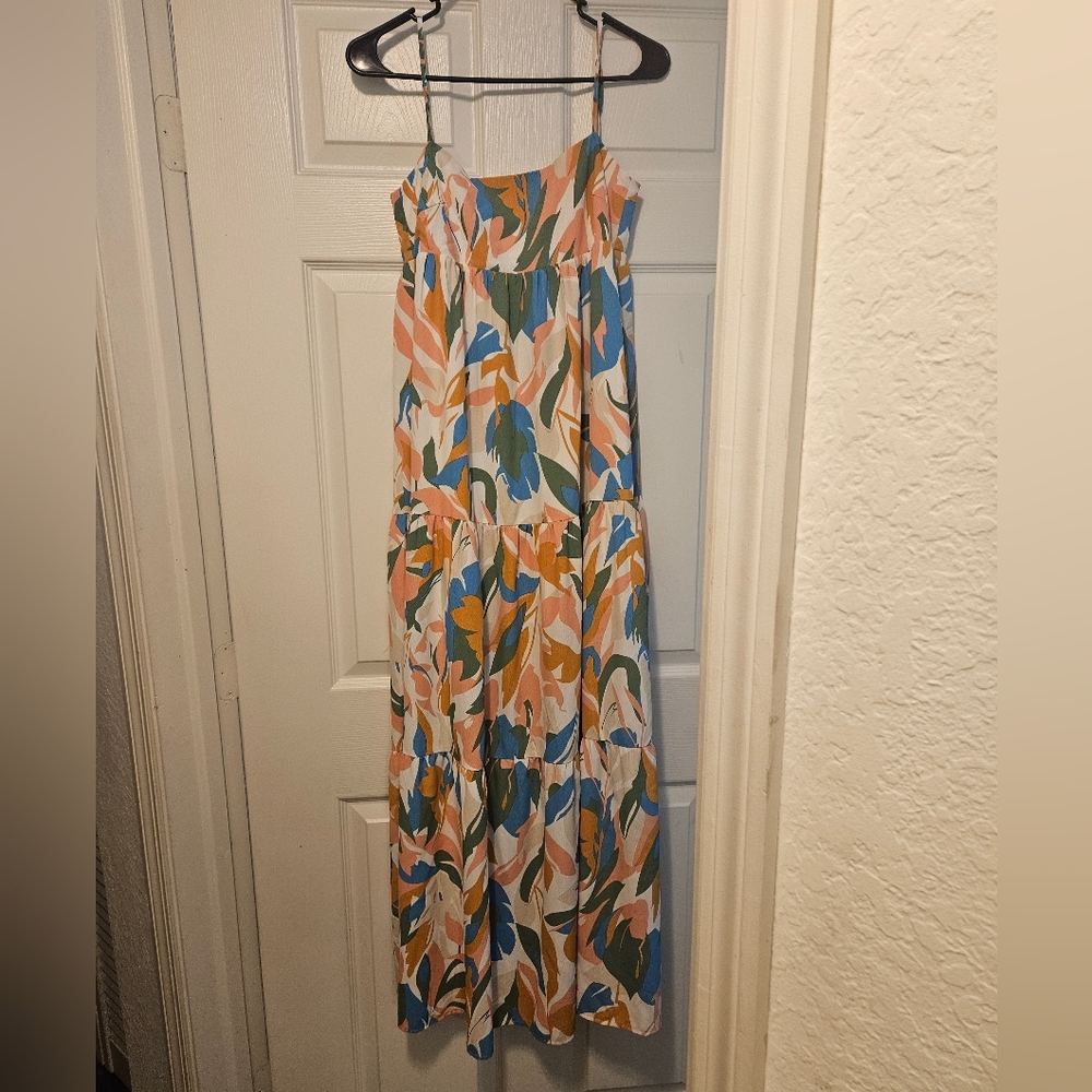 Hello Molly Tropical Floral Vacation Dress Small